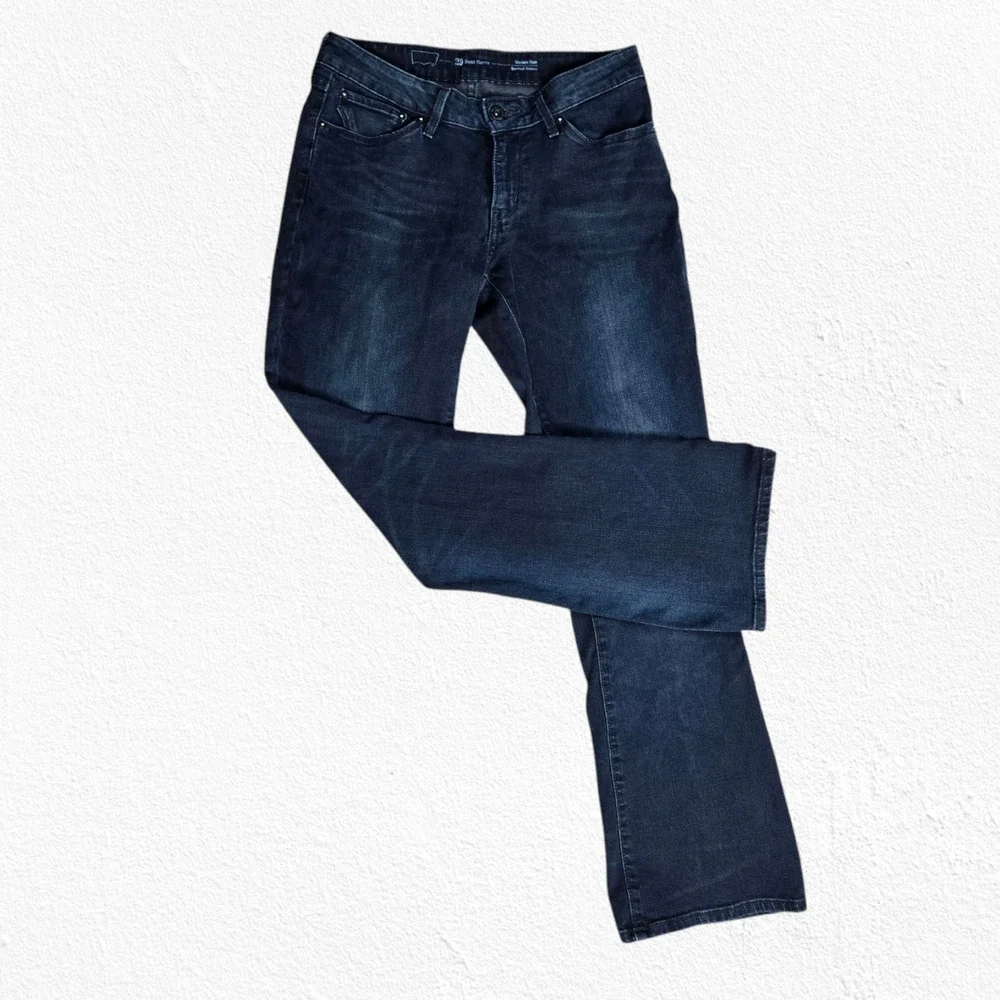 Levi's Dark Indigo Blue Bold Curve Modern Rise Skinny Bootcut Jeans Size 29